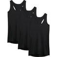 thumbnail image 1 of NELEUS Womens Workout Yoga Tank Top Racerback Running Athletic Shirts 3 Pack,Black,US Size M, 1 of 8