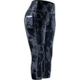 thumbnail image 1 of NELEUS Womens Yoga Leggings Capri for Workout High Waist Tie-Dye Printed with Two Pockets,Splinter Print,US Size M, 1 of 5