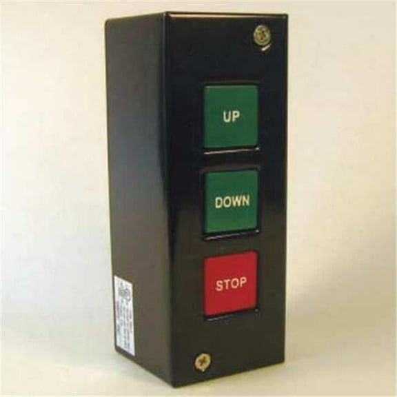 NEMA 1 Momentary Contact Up-Down-Stop 3 Position Pushbutton Commercial Control