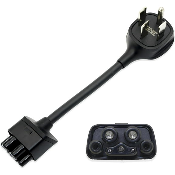 NEMA 14-50 Adapter 11" Waterproof Compatible with Tesla Gen 2 Mobile Charger Model 3/S/X/Y/Cybertruck Connect Tesla Mobile Charger to NEMA 14-50 240V/250V Outlet at 32 Amp 04pin-004