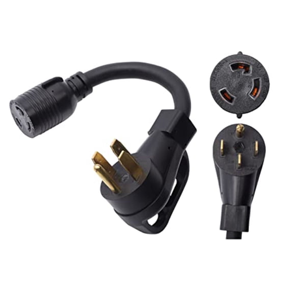 NEMA 14-50P to L6-30R 4 Prong 50 Amp to Twist Lock 3 Prong 240V 30 Amp Power Cord Adapter Welder Welding Dryer EV Charger Power Cord Adapter Adaptor Connector Connecter