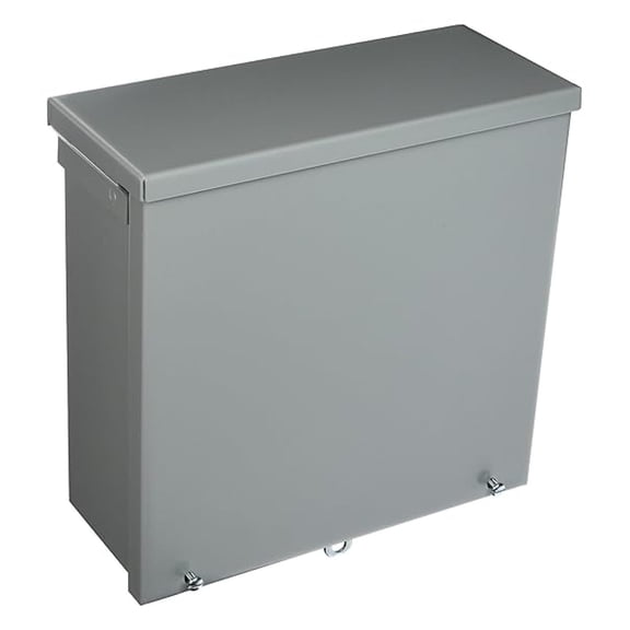 NEMA 3R Electrical Enclosure 10x10x4 Inch - Galvanized Steel Outdoor Box - Weatherproof Junction Box - Screw Cover - UL Listed