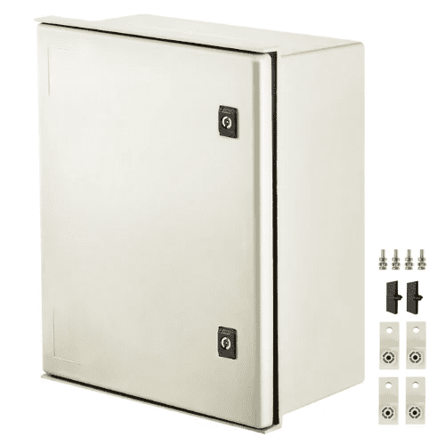 NEMA 3X Fiberglass Enclosure 20 x 16 x 8" Electrical Junction Box