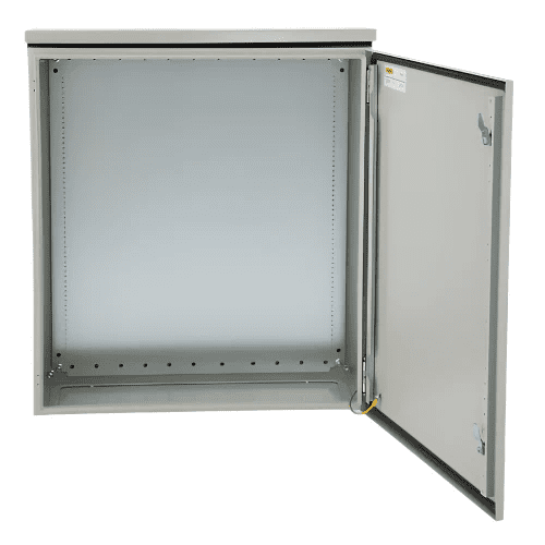 NEMA 4 Carbon Steel Enclosure 24 x 24 x 8'' Electrical Junction Box Hinged