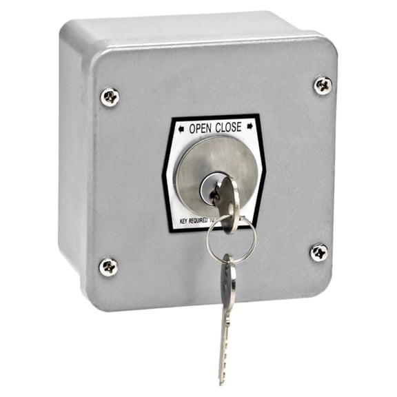 NEMA 4 Key Lock, Tamperproof Surface Mount Open-Close Lock - Outdoor Electrical Box Lock, Industrial Control Panel Lock, Center Return Keyed Lock