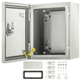 thumbnail image 1 of NEMA 4X Carbon Steel Enclosure 10 x 8 x 6'' Electrical Junction Box, 1 of 4
