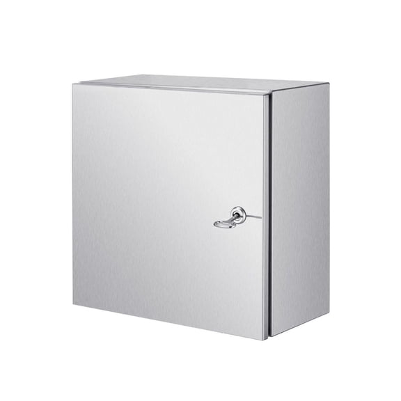 NEMA 4X Stainless Steel Enclosure 12x12x8", IP66 Waterproof Electrical Box, Outdoor Indoor Junction Box with Mounting Plate, 304 Steel