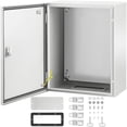 thumbnail image 1 of NEMA 4X Steel Electrical Enclosure 20 x 16 x 10 Inches IP66 Waterproof Dustproof Outdoor Indoor Junction Box with Mounting Plate, 1 of 6