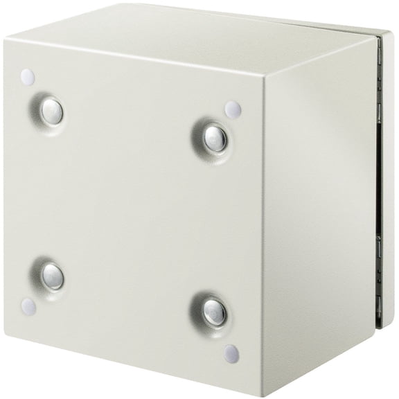 NEMA 4X Steel Electrical Junction Box, 8" x 8" x 6" IP66 Waterproof and Dustproof, Heavy-Gauge Steel Enclosure for Outdoor/Indoor Use - Electrical Box for Wiring, DIY, and Industrial Applications