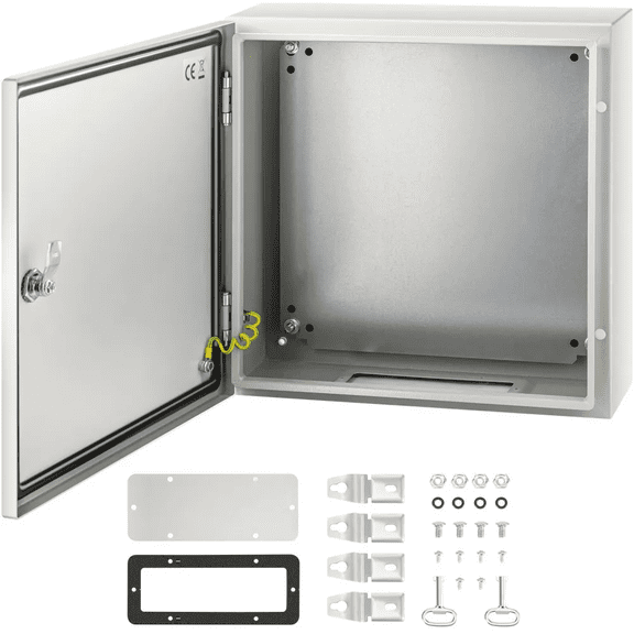 NEMA 4X Steel Enclosure 16 x 16 x 6'' Electrical Junction Box IP66