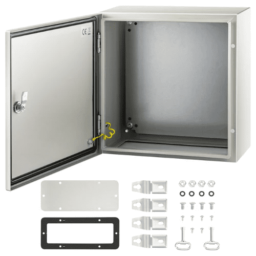 NEMA 4X Steel Enclosure 16 x 16 x 8'' Electrical Junction Box IP66