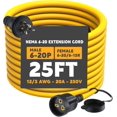 NEMA 620 Extension Cord, NEMA 620P Male Plug to 620/615R Female