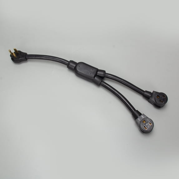 NEMA 6-50 Splitter, Welder 50amp Male Plug 6-50P - (2) 6-50R Female connectors
