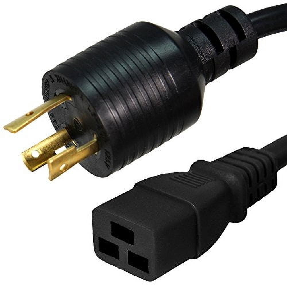 Iron Box NEMA L5-20P To C13 Power Cord - 15 Feet, 15A 125V, 14 AWG Heavy Duty Cable (IBX-4931-15M)