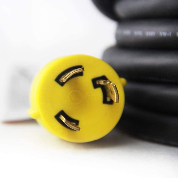 NEMA L6-30P to L6-30R Heavy Duty Generator Locking Power Cord,3X10 Gauge SJOOW Rubber Cable, Generator Lock Extension Cord with UL Listed, Black,250V,30Amp,7500W, 25FT$$Tools & Hardware Other