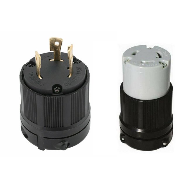 NEMA L630P Pair Plug 30A 250V Locking Male Female Generator RV Camper