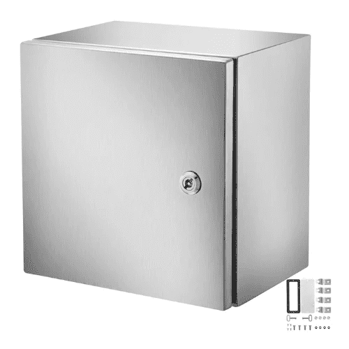 NEMA Stainless Steel Enclosure 12 x 12 x 8'' Junction Box with Mounting Plate