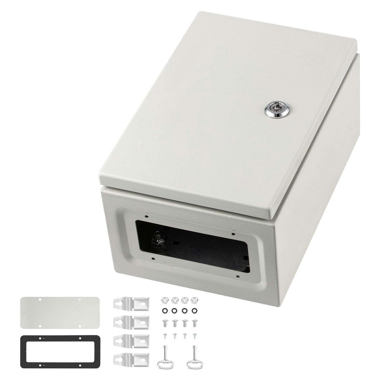 NEMA Steel Enclosure 12脳8脳6,NEMA 4X Steel Electrical Box,IP66 Waterproof & Dustproof,Outdoor/Indoor Electrical Junction Box,with Mounting Plate