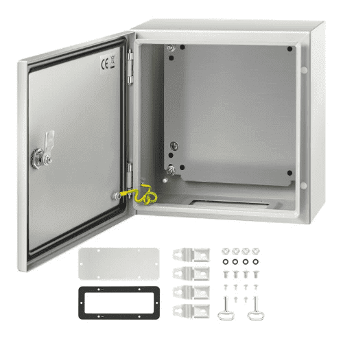 NEMA Steel Enclosure 12 x 12 x 6'' Junction Box with Mounting Plate