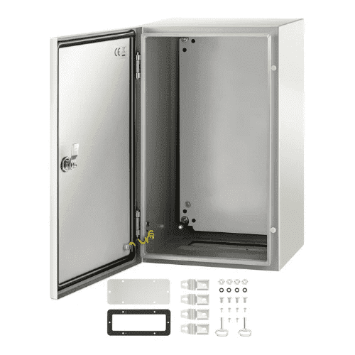 NEMA Steel Enclosure 20 x 12 x 10'' Junction Box with Mounting Plate
