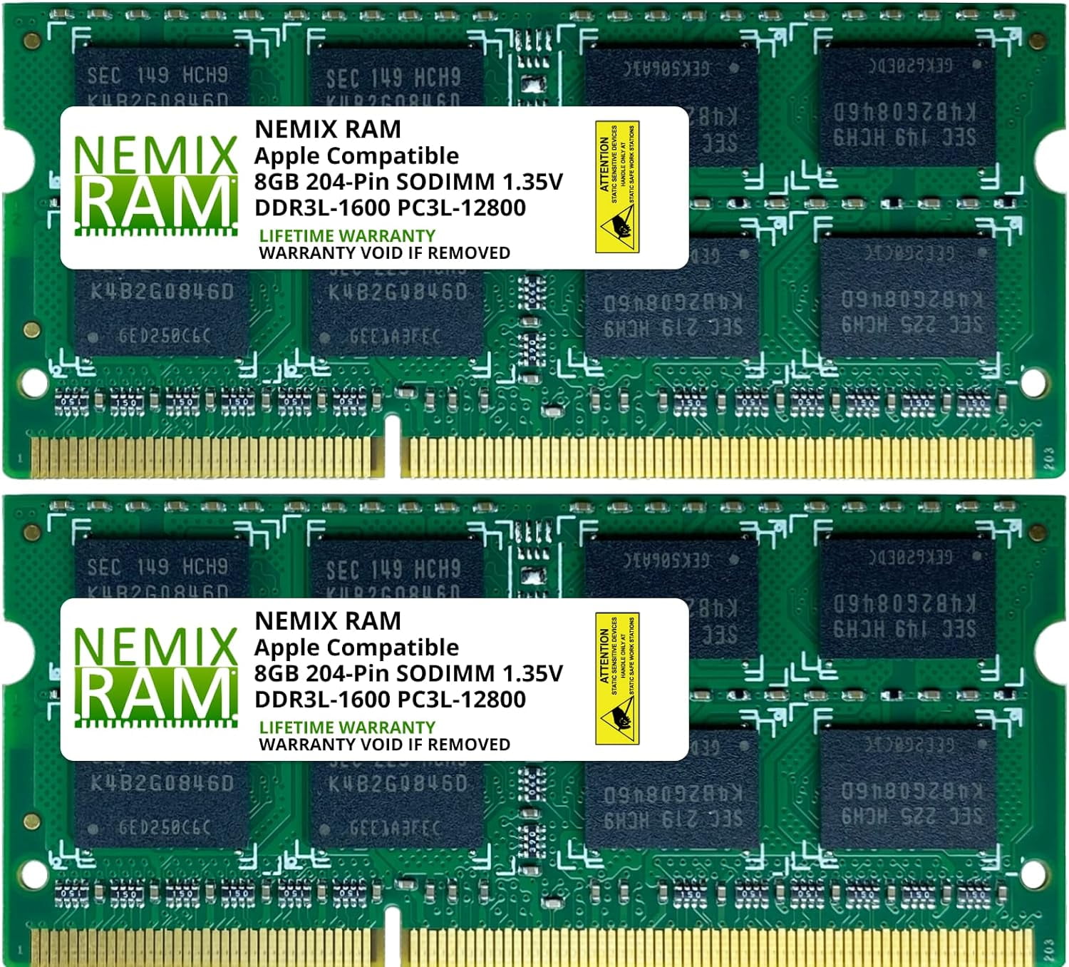 NEMIX RAM 16GB Kit (2x8GB Upgrade) DDR SODIMM PC for Apple