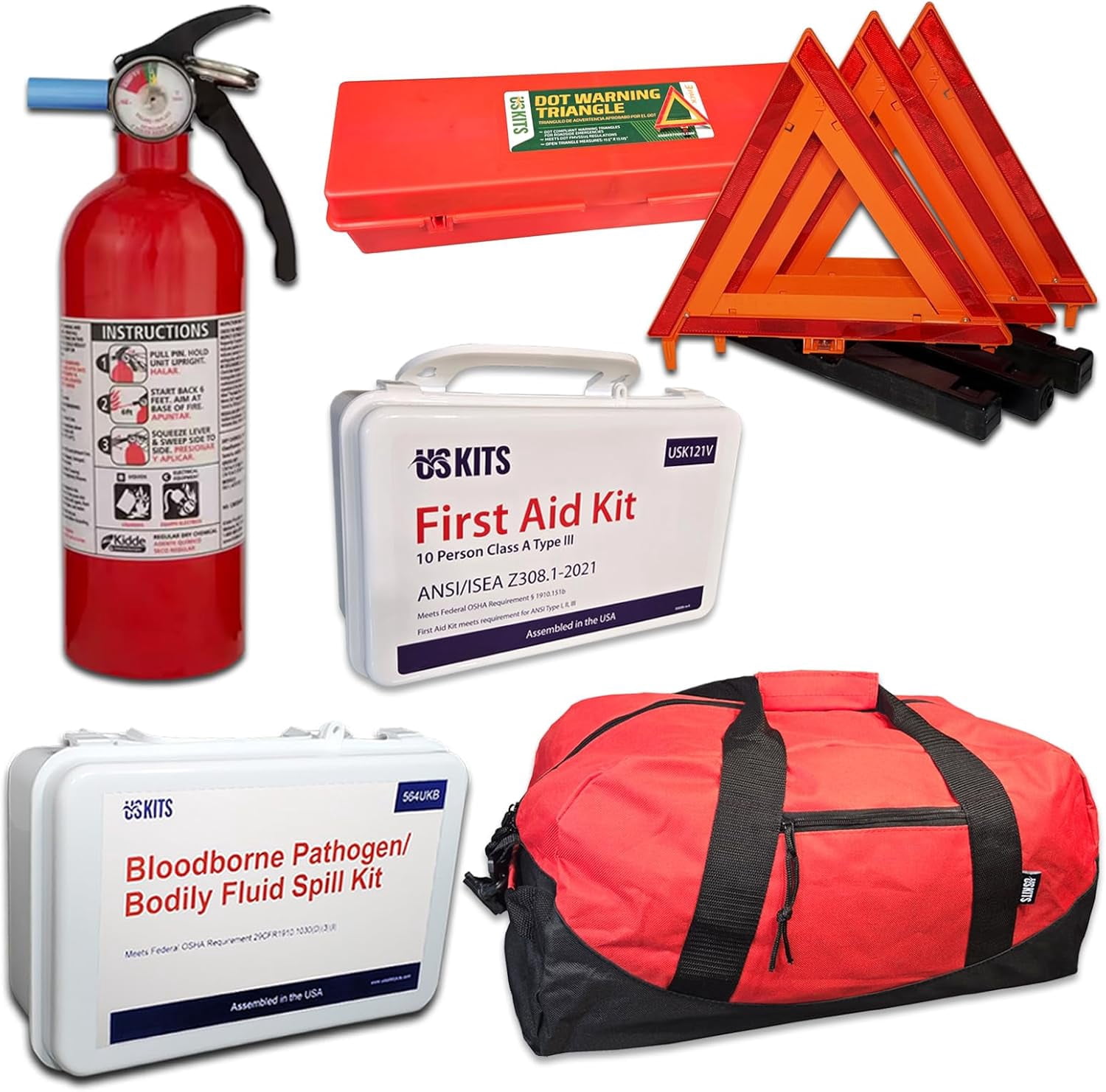 NEMT DOT OSHA Compliant All-in-One Truck Safety Kit - Walmart.com