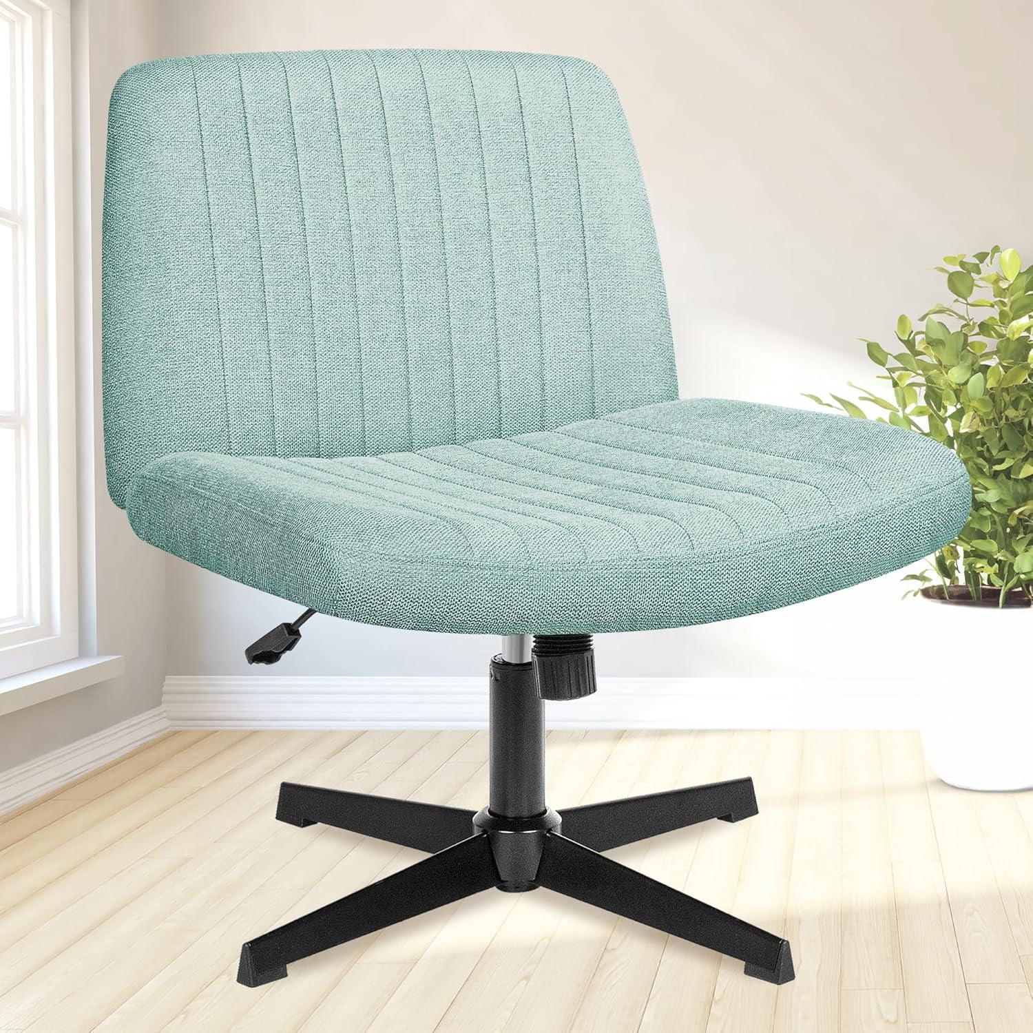 NEO CHAIR Criss Cross Chair No Wheels Armless Cross Legged Office Desk ...