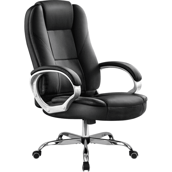NEO CHAIR Office Executive Chair High Back Ergonomic Desk Computer Gaming Chair with Lumbar Support Adjustable Height Managerial Task Chair (All Black)