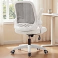 thumbnail image 1 of NEO CHAIR Office Desk Gaming Ergonomic Computer Chair with Lumbar Back Support Adjustable Height Swivel Rolling Wheels Flip-up Arms Mesh Chair for Home Vanity (Ivory), 1 of 8