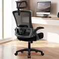 thumbnail image 1 of NEO Chair Ergonomic Adjustable Home Office Desk Chair High Back Computer Gaming Mesh Chair with Comfy Task Adjustable Arms Lumbar Neck Support Swivel for Home Office (Dark Black), 1 of 6