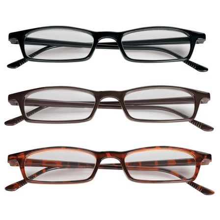 3 Pair Value Pack Reading Glasses - Magnification 4.00X