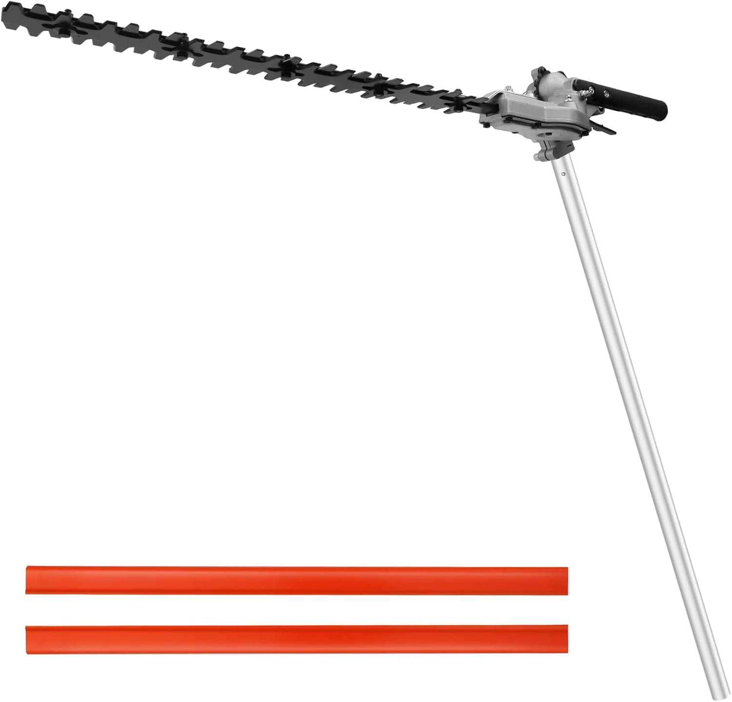 NEO-TEC 16" Hedge Trimmer Attachment Universal Dual Action Articulating,Heavy Duty Steel Material Angle 170° Adjustable for Garden Yard Hedge Shrub Trimming