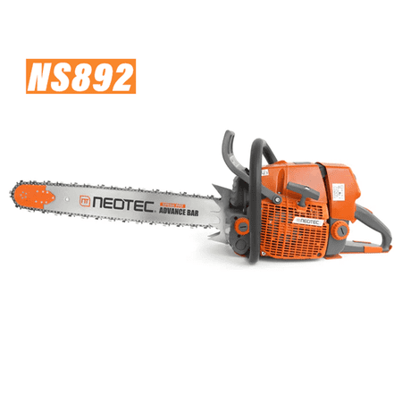 Neotec NS892 25" 92cc 2-Cycle Gas Chainsaw, Heavy-Duty for Wood Cutting and Trimming