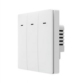 NEO Tuya Wifi Smart European 3-Way Mechanical Light Switch Multifunction Portable Tuya Wifi EU Light Switch,1 x Graffiti Switch 1 x English Manual,white