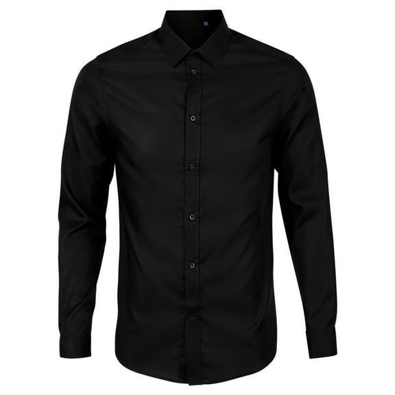 NEOBLU Mens Blaise Micro Twill Long-Sleeved Formal Shirt