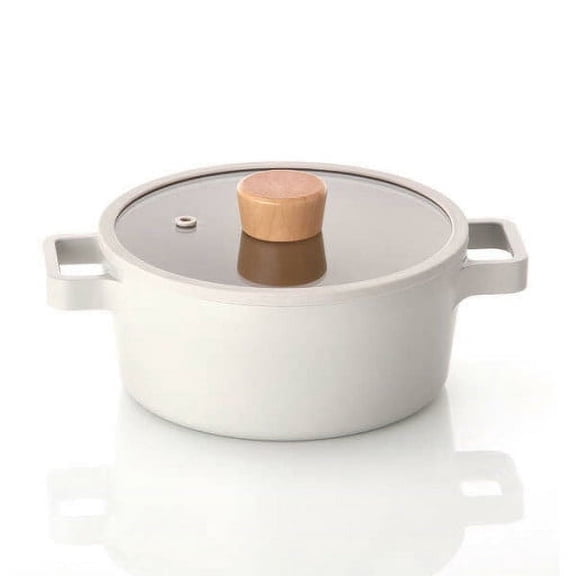 NEOFLAM FIKA 1.6QT Mini Stock Pot with Lid, Kitchen Nonstick Ceramic Coating Cooking Pot, Made in Korea ( 7" / 18cm )