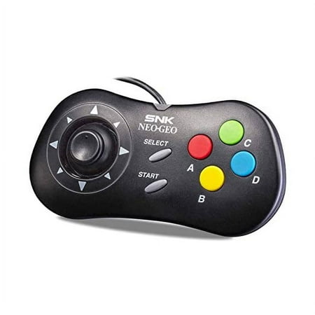 UNICO NEO-GEO Mini Controller Video Game Controller for NEOGEO Mini & NEOGEO Arcade Stick Pro, Black