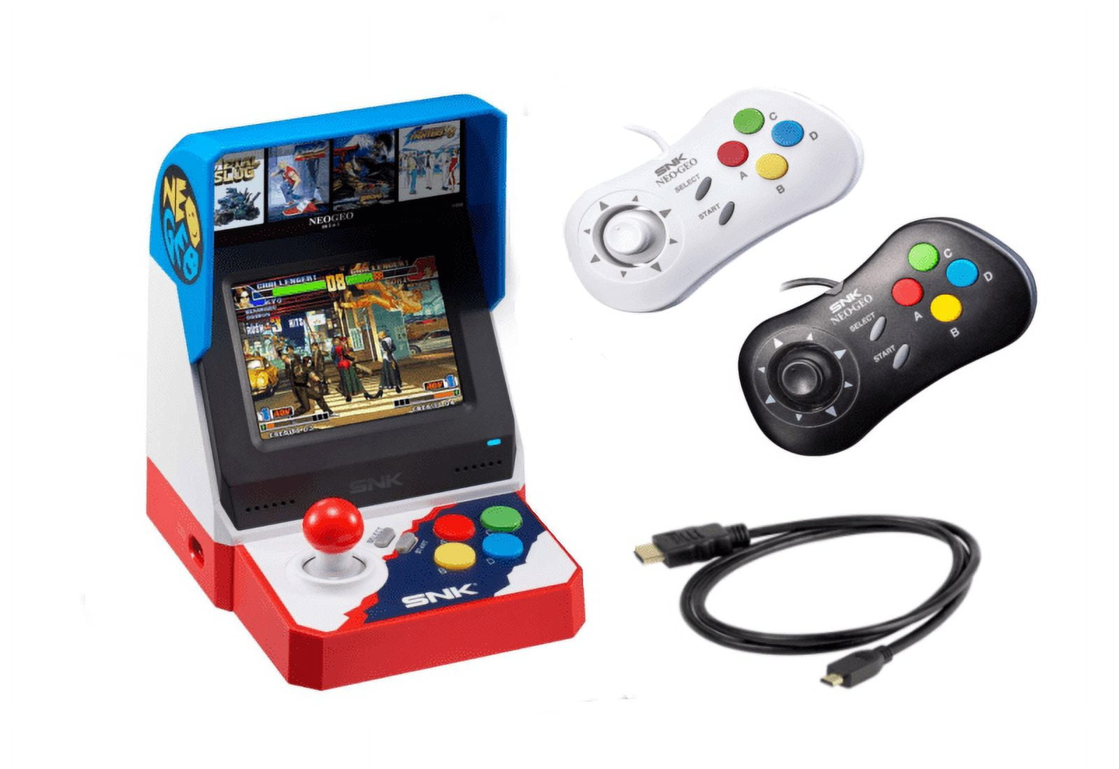 NEOGEO Mini Pro Player Pack Bundle - Japanese Version - Includes 2 Game  Pads (1 Black & 1 White) and HDMI Cable