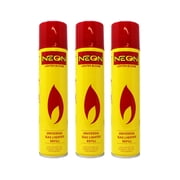 Neon Lighter Gas Refill Butane Fuel Fluid Lighter Ultra Refined Butane 300ml 10.14 Oz Pack of 3 Cans