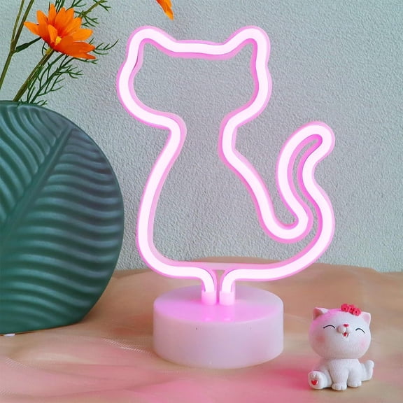 NEON CAT LAMP GREAT FOR ANY ROOM DECORATIVE NIGHT LIGHT DECOR