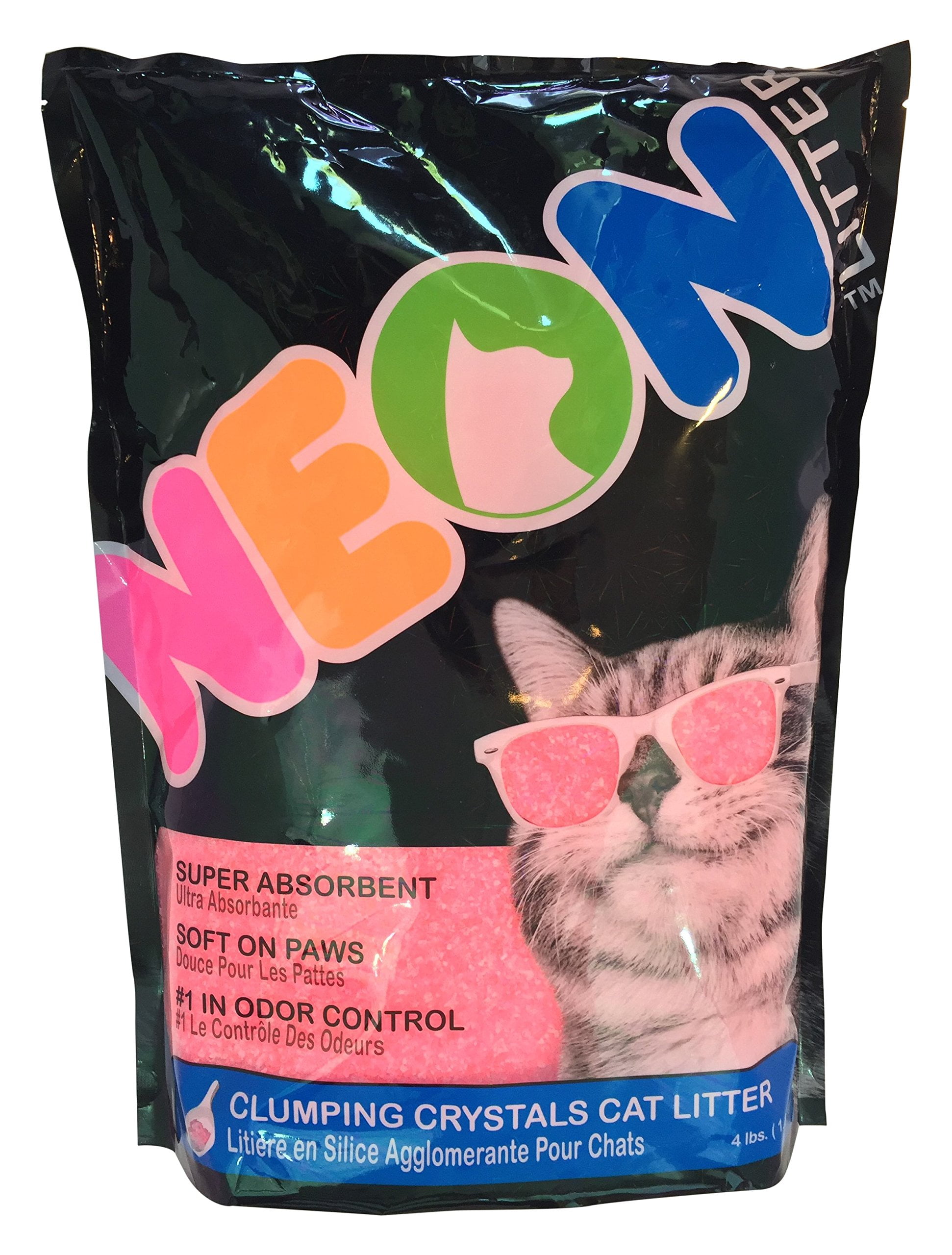 NEON Clumping Silica Gel Crystal Cat Litter, Pink KK21 KK21 - Walmart.com