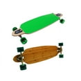 thumbnail image 1 of NEON GREEN BAMBOO CRUISER DROP THRU Complete SPEED LONGBOARD 76mm Wheels, 1 of 4