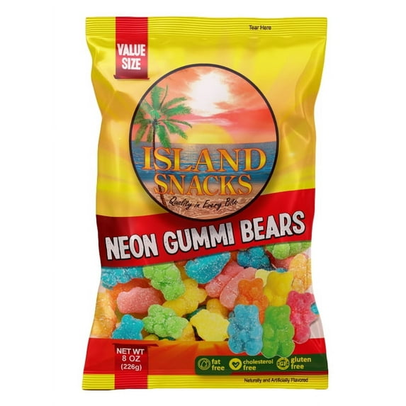 NEON GUMMI BEARS 7 OZ