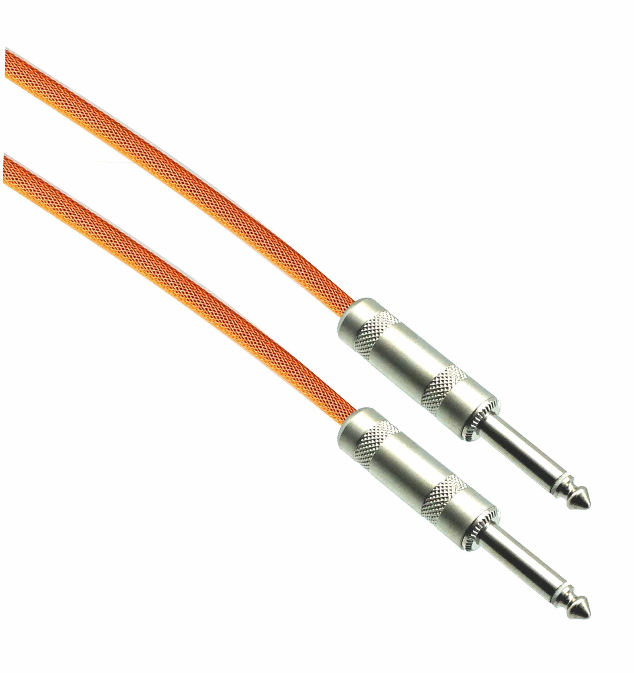 NEON ORANGE Designer Series Guitar Cables - 1/4" Straight to Straight