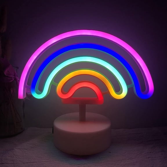 NEON RAINBOW LAMP GREAT FOR ANY ROOM DECORATIVE NIGHT LIGHT DECOR