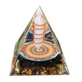 thumbnail image 1 of NEONWE White Crystal Pyramid Chakra Healing Energy Stone Desktop Decoration for Office and Home Decor, 1 of 7