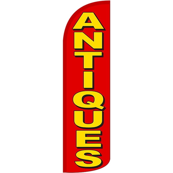 NEOPlex "Antiques 12-Foot WINDLESS Swooper Feather Flag (Flag Only)