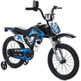 thumbnail image 1 of NEORIVER 16 Inch Motocross Style Kids Bike – Training Wheels, Roaring Sound Maker, Number Plate & Dashboard Included – Easy Assembly – Ages 3-12 Boys Girls, 1 of 5