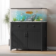 NEORIVER 40-50 Gallon Aquarium Stand with Power Outlets, Cabinet for Fish Tank Accessories Storage, Heavy Duty Metal Fish Tank Stand Suitable for Turtle Tank, Reptile Terrarium, 660LBS Capacity
