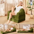 thumbnail image 1 of NEORIVERE Folding Sofa Bed 3-in-1, Convertible Boneless Couch with Handle – Floor Lounger Sleeper Chair for Adults, Single Sofa for Living Room or Bedroom, 1 of 9